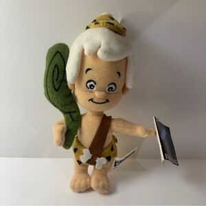 Bamm-Bamm Rubble 7" Bean Baby Flintstones Warner Bros Studio Store Vintage 1999